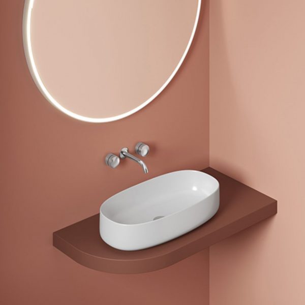 THE.ARTCERAM Cognac 68 Lavabo d'appoggio