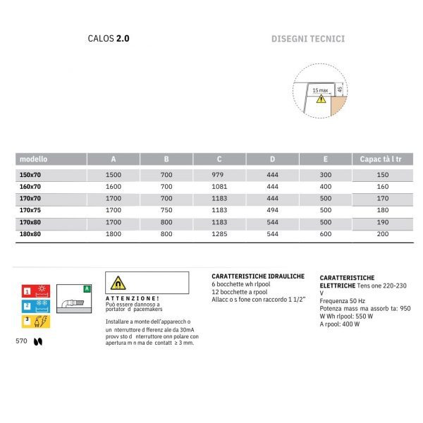 NOVELLINI Calos 2.0 vasca con telaio e 2 pannelli - immagine 4