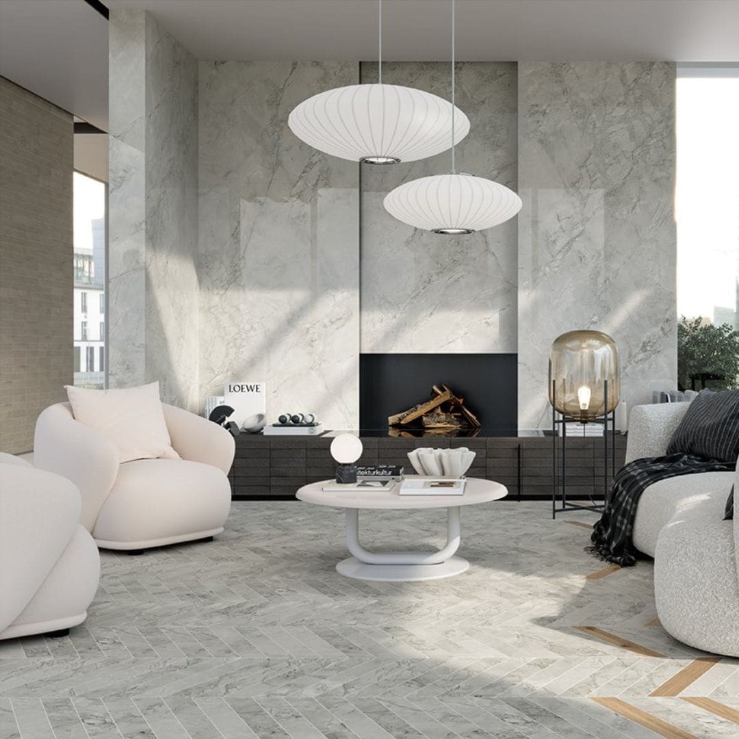 MARCA CORONA Scultorea Foam Grey 60x120 lucido