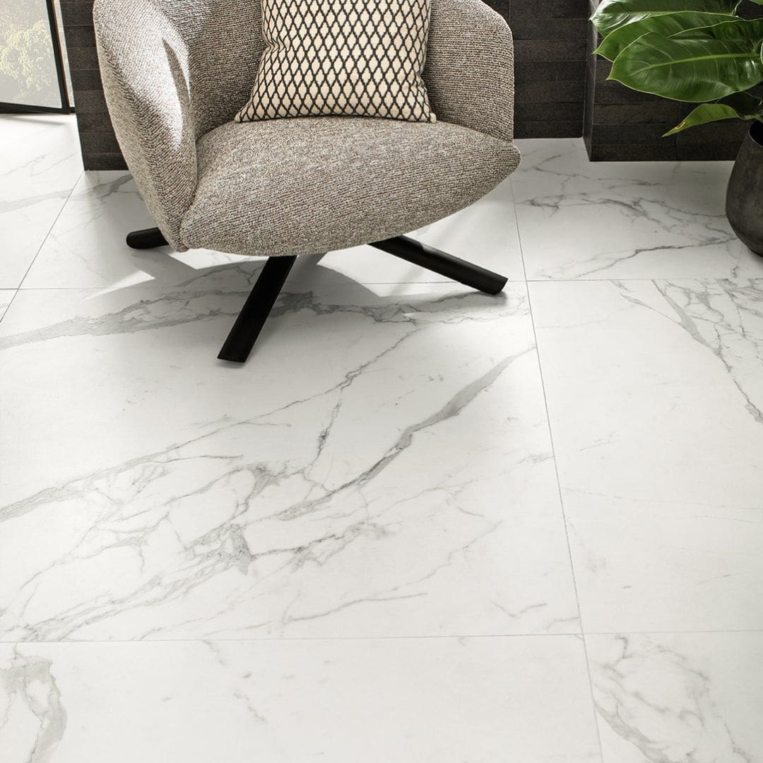 MARCA CORONA Scultorea Calacatta vena argento 60x120 lucido - immagine 4