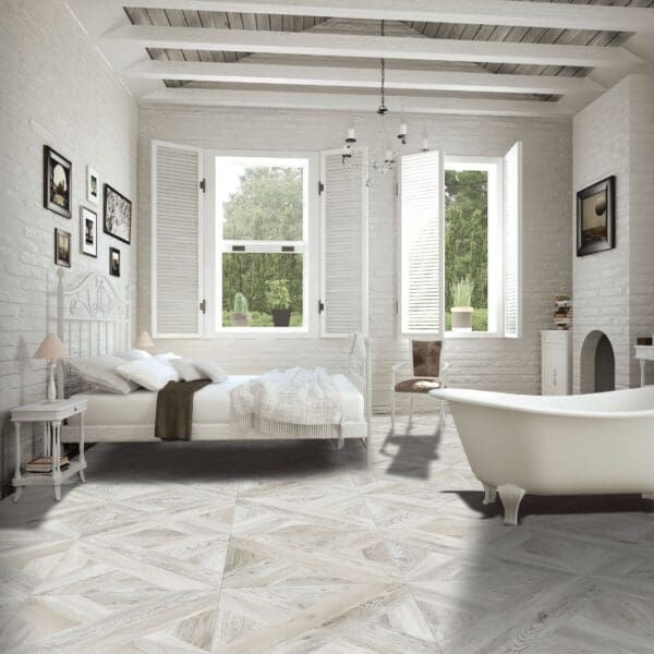 IL CAVALLINO Intarsio 61x61 Bianco