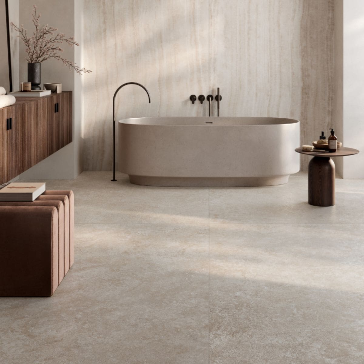 RAGNO Realstone Travertino 60x60 Cross Bianco