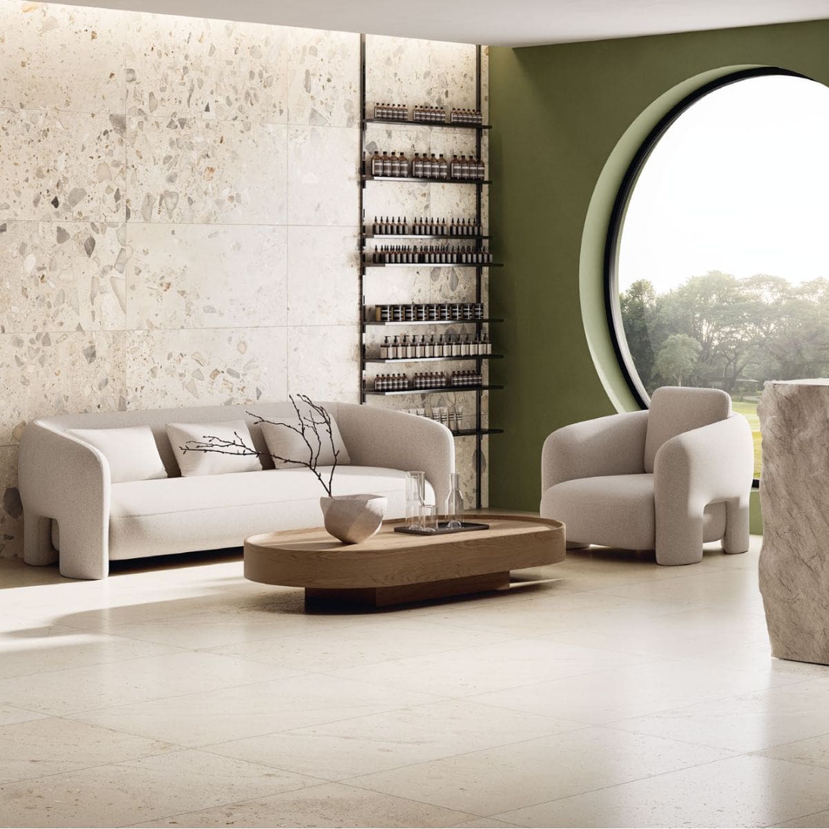 FIORANESE I Ciottoli 60,4x60,4 Sabbia Avorio